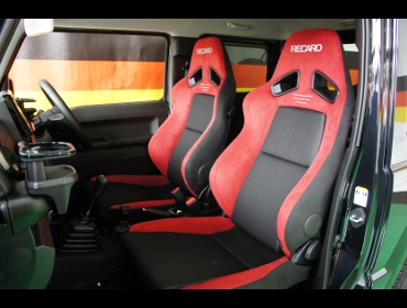 SUZUKI�@�W���j�[�@JB64�@�Ɂ@RECARO�i���J���j�@SR-7F�@GU100�@RED�@A/R�@�~���E�@����