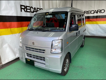 SUZUKI�@�G�u���B�W���C���@DA64V�i2008�N�j�@�Ɂ@RECARO�i���J���j�@SR-7F�@KK100�@RED�@�V�[�g�q�[�^�[�t���@�A�[�����X�g�t���@����