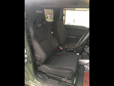 SUZUKI�@�W���j�[�@JB64�@�Ɂ@RECARO�i���J���j�@SR-7F�@GU100H�@BK�@�V�[�g�q�[�^�[�t���@����