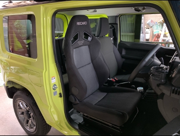 SUZUKI�@�W���j�[�@JB64�@�Ɂ@RECARO�i���J���j�@SR-7F�@GK100�@BK/SIL�@�A�[�����X�g�t���@�V�[�g�q�[�^�[�t���@����