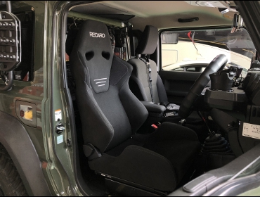 SUZUKI�@�W���j�[�V�G���@JB74W�i2018�N�j�@�Ɂ@RECARO�i���J���j�@SR-6�@GK100S�@BK/SIL�@����