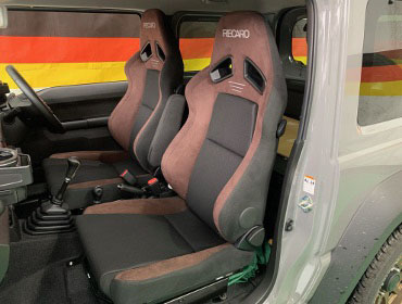 SUZUKI�@�W���j�[�V�G���@JB74�@JC�i2021�N�j�@�Ɂ@RECARO�i���J���j�@SR-7F�@GU100H�@�u���E���@�~���E�@����