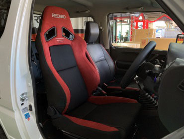 SUZUKI�@�W���j�[�@JB23�i2012�N�j�@�Ɂ@RECARO�i���J���j�@SR-7F�@GU100�@RED�@����