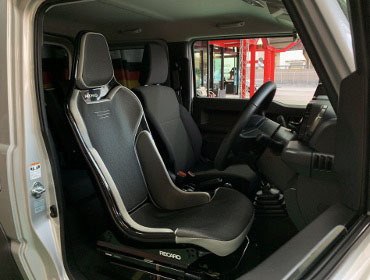 SUZUKI�@�W���j�[�V�G���@JB74�i2018�N�j�@�Ɂ@RECARO�i���J���j�@RCS�@BK�V�F��/SIL���b�V���@����