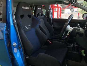 SUZUKI�@�A���g�@HA36S�i2021�N�j�@�Ɂ@RECARO�i���J���j�@SR-6�@GK100S�@BK/�u���[�@����