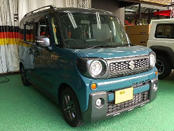 SUZUKI�@�X�y�[�V�A�M�A�@MK53S�i2022�N�j�@�Ɂ@RECARO�i���J���j�@SR-7F�@GU100H�@�u���E���@����