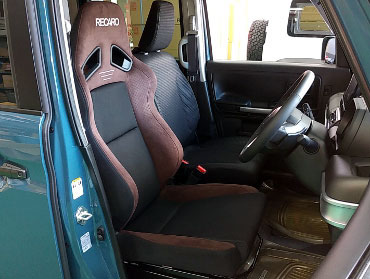 SUZUKI�@�X�y�[�V�A�M�A�@MK53S�i2022�N�j�@�Ɂ@RECARO�i���J���j�@SR-7F�@GU100H�@�u���E���@����