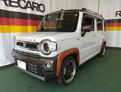 SUZUKI�@�n�X���[52�@�Ɂ@RECARO�i���J���j�@SR-7�@GU100H�@�u���E���@���@SR-7F�@GU100H�@�u���E���@����