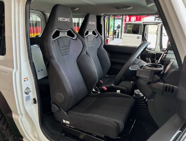 SUZUKI�@�W���j�[�@JB64�i2020�N�j�@�Ɂ@RECARO�i���J���j�@SR-C BK100H BK/SIL�@A/R�^�C�v�@�V�[�g�q�[�^�[�t���@�A�[�����X�g�t���@�~���E�@����