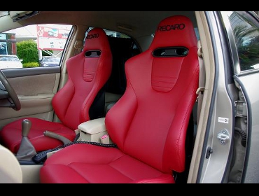 RECARO�i���J���V�[�g�j�@TOYOTA�@�J���[���@121�n��RECARO�i���J���j�@�X�|�[�cJC�@���U�[SE�@RED�@�~2�r�@����