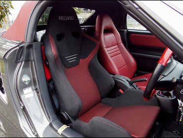 RECARO�i���J���V�[�g�j�@TOYOTA�@MR-S�Ƀ��J���@SR-6�@GK100S�@BK/RED�@����