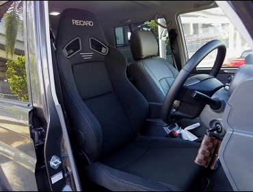 RECARO�i���J���V�[�g�j�@TOYOTA�@�����h�N���[�U�[70�@GRJ76K�Ƀ��J���@SR-7F GK100�@�V�[�g�q�[�^�[�t���@BK/BK�@A/R�@����