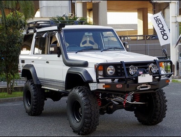 TOYOTA�@�����h�N���[�U�[76�@HZJ76K�@�Ɂ@RECARO�i���J���j�V�[�g����