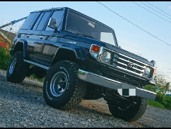 TOYOTA�@�����h�N���[�U�[77�@�V�[�g�T�X�y���V�����t���ԁi1993�N�j�@�Ɂ@RECARO�i���J���j�@SR-7F�@GK100�@BK/BK�@A/R�^�C�v�@�~���E�@����