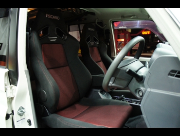 TOYOTA�@�����h�N���[�U�[70�@GRJ76�i2014�N�j�@�Ɂ@RECARO�i���J���j�@SR-7F�@GK100�@BK/RED�@�V�[�g�q�[�^�[�t���@�A�[�����X�g�t���@�~���E�@����