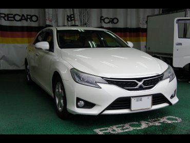TOYOTA�@�}�[�NX�@GRX130�@�Ɂ@RECARO�i���J���j�@SR-7�@GK100�@BK/�u���[�@����
