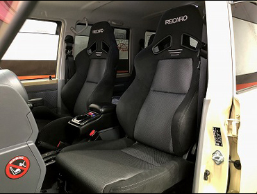TOYOTA�@�����h�N���[�U�[�@GRJ76�i2003�N3���j�@�Ɂ@RECARO�i���J���j�@SR-7�@GK100�@BK/SIL�@�V�[�g�q�[�^�[�t���@���@SR-7F�@GK100�@BK/SIL�@�V�[�g�q�[�^�[�t���@����