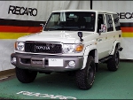 TOYOTA�@�����h�N���[�U�[70�@GRJ76�@�Ɂ@RECARO�i���J���j�@SR-7F�@KK100�@BK�@�~���E�@����