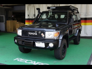 TOYOTA�@�����h�N���[�U�[�@GRJ76�i2014�N�j�@�Ɂ@RECARO�i���J���j�@SR-7F�@KK100�@BK�@A/R�@�~���E�@����