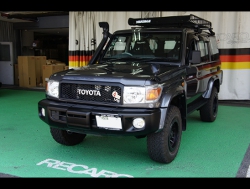 TOYOTA�@�����h�N���[�U�[�@GRJ76�i2014�N�j�@�Ɂ@RECARO�i���J���j�@SR-7F�@KK100�@BK�@A/R�@�~���E�@����