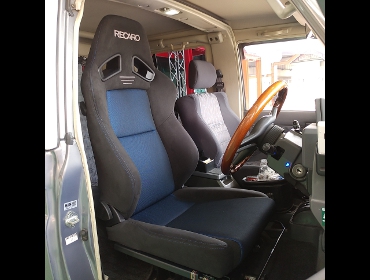 TOYOTA�@�����N��70�i1997�N�j�@�Ɂ@RECARO�i���J���j�@SR-7F�@GK100�@BK/�u���[�@����