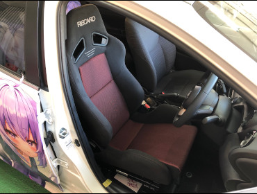 TOYOTA�@�����X�@�n�C�u���b�h�@MXPH10�i2020�N�j�@�Ɂ@RECARO�i���J���j�@SR-7�@GK100�@BK/RED�@����