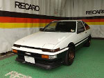 TOYOTA カローラスプリンター AE86(1986年) に RECARO(レカロ) SR-7 GU100 BK 装着