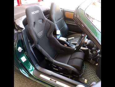 TOYOTA�@MR-S�@ZZW30�i2002�N�j�@�Ɂ@RECARO�i���J���j�@TS-G�@GK�@BK/BK�@�V�[�g�q�[�^�[�t���@����