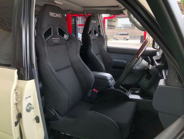 TOYOTA�@�����h�N���[�U�[80�@FZJ80G�i1996�N�j�@�Ɂ@RECARO�i���J���j�@SR-7�@GU100H�@BK�@���@SR-7F�@GU100H�@BK�@����
