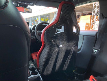 TOYOTA�@GR�����X�@GXPA16�i2020�N�j�@�Ɂ@RECARO�i���J���j�@�X�|�[�c�X�^�[CL210H�@RED�@�o�b�N�J�[�{���V�F���{���T�C�h�J�[�{���@����