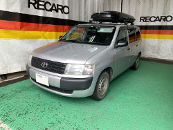 TOYOTA�@�v���{�b�N�X�o���@NCP50V�i2011�N�j�@�Ɂ@RECARO�i���J���j�@SR-7�@KK100�@BK�@����