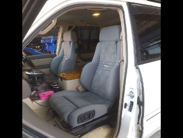 TOYOTA�@�����h�N���[�U�[100�@UZJ100W�i2007�N�j�@�Ɂ@RECARO�i���J���j�@�I���\�y�hAN220HV�@�O���C�@�~���E�@����