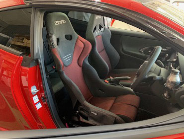 TOYOTA�@GR�����X�@GXPA16�i2023�N�j�@�Ɂ@RECARO�i���J���j�@RS-G GK BK/RED�@�V�[�g�q�[�^�[�t���@���@SR-7F�@GK100�@BK/RED�@�V�[�g�q�[�^�[�t���@����