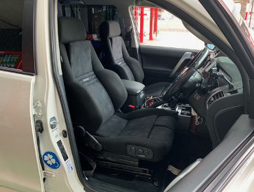 TOYOTA�@�v���h�@GRJ150W�i2014�N�j�@�Ɂ@RECARO�i���J���j�@�I���\�y�hAN220HV�@BK�@���ʃV���[�g�J�b�g���H�@�d���X���C�h���[���@�~���E�@����