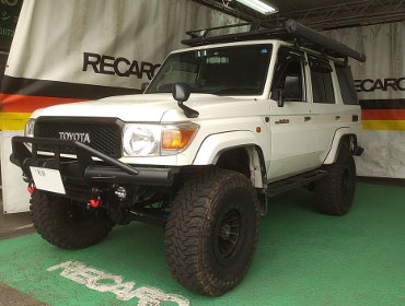 TOYOTA�@�����h�N���[�U�[70�@GRJ76�i2014�N�j�@�Ɂ@RECARO�i���J���j�@LX-F�@WU110�@BK�@�~���E�@����