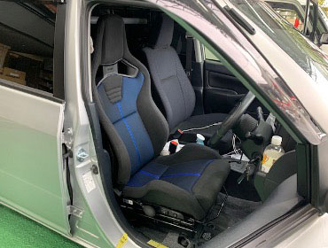 TOYOTA�@�v���{�b�N�X�@NHP160V�i2021�N�j�@�Ɂ@RECARO�i���J���j�@�X�|�[�c�X�^�[�@GK210H�@BK/Blue�@����