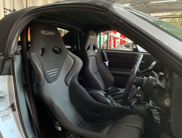 TOYOTA�@MR-S�@ZZW30�@�Ɂ@RECARO�i���J���j�@TS-G�@GK�@BK/SIL�@���@SR-7F�@GK100�@BK/SIL�@����