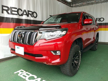 TOYOTA�@�����h�N���[�U�[�v���h150�i2023�N�j�@�Ɂ@RECARO�i���J���j�@SR-7F�@GU100�@RED�@A/R�^�C�v�@�~���E�@����