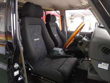 TOYOTA�@�����h�N���[�U�[�v���h�@J78W�@�Ɂ@RECARO�i���J���j�@�G���S���hMV�@BK�@���ʃV���[�g�J�b�g���H�@���@�G���S���hMV�@BK�@����