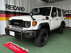 TOYOTA�@�����h�N���[�U�[70�@GDJ76�i2024�N�j�@�Ɂ@RECARO�i���J���j�@LX-F�@WL�@A/R�@BK�@�~���E�@����