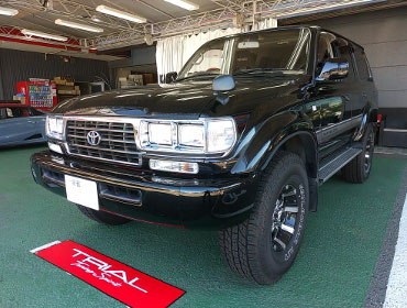 TOYOTA�@�����h�N���[�U�[�@J80�@�Ɂ@RECARO�i���J���j�@SR-C�@BK100�@A/R�@BK/RED�@�A�[�����X�g�t���@�~���E�@����