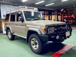 TOYOTA�@�����h�N���[�U�[70�@GRJ76V�i2014�N�j�@�Ɂ@RECARO�i���J���j�@�I���\�y�hDL220HV�@�~���E�@����