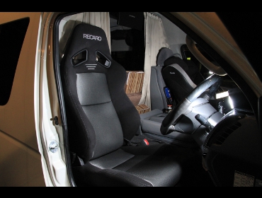 RECARO�i���J���V�[�g�j�@TOYOTA�@�n�C�G�[�X�@200�n�@�L�����s���O�d�l�Ƀ��J���@SR-7F GK100�@�V�[�g�q�[�^�[�t���@BK/SIL�@����