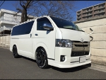 TOYOTA�@�n�C�G�[�X�@200�n�@�i���[�@4�^�@�Ɂ@RECARO�i���J���j�@LX-F�@IN110�@BK�@A/R�@����
