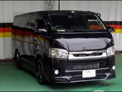 TOYOTA�@�n�C�G�[�X�@200�n�@4�^�@�Ɂ@RECARO�i���J���j�@SR-7F�@GK100�@BK/RED�@����