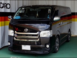 TOYOTA�@�n�C�G�[�X�@200�n�@S-GL�@4�^�i2014�N�j�@�Ɂ@RECARO�i���J���j�@SR-7F�@GK100�@BK/�u���[�iA/R�^�C�v�j�@�~2�r�@����