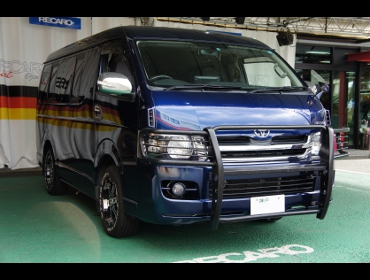 TOYOTA�@�n�C�G�[�X�i2009�N�j�@�Ɂ@RECARO�i���J���j�@�I���\�y�hAN220HV�@�O���C�@����