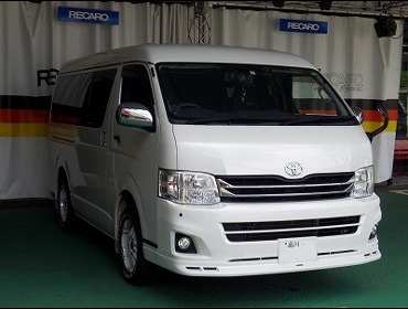 TOYOTA�@�n�C�G�[�X�@TRH216K�i2010�N�j�@�Ɂ@RECARO�i���J���j�@SR-7�@GK100�@BK/BK�@���@SR-7F�@GK100�@BK/BK�@����
