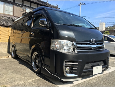 TOYOTA�@�n�C�G�[�X�@���C�hGL�i2012�N�j�@�Ɂ@RECARO�i���J���j�@SR-7F�@KK100�@BK�@�A�[�����X�g�t���@����