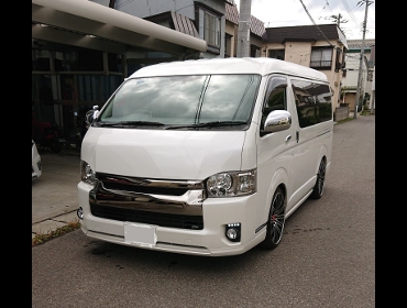 TOYOTA�@�n�C�G�[�X�@4�^�@�Ɂ@RECARO�i���J���j�@SR-7F�@KK100�@RED�@�V�[�g�q�[�^�[�t���@�~���E�@����